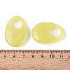 Natural Lemon Jade Large Hole Pendants G-N348-06B-04-3