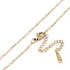 201 Stainless Steel Cable Chain Necklaces NJEW-P309-14G-3