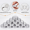 15Pcs 5 Style 60ML Aluminium Shallow Round Candle Tins AJEW-BC0003-61B-4