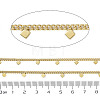 Ion Plating(IP) 304 Stainless Steel Curb Chains AJEW-Q150-04G-01-2