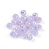 Electroplate Pearlized Glass Pearl Beads EGLA-T021-14A-08-1