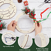 Fingerinspire 10Pcs Wreath Frames for Crafts WOOD-FG0001-34-3