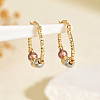 Brass Hoop Earrings KG9891-5-1