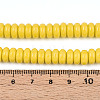 Opaque Spray Painted Glass Beads LS-GLAA-ZX008-8mm-18K-4