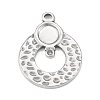 Tarnish Resistant 304 Stainless Steel Pendant Cabochon Settings STAS-F287-21P-1