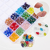 300Pcs 15 Colors Transparent Electroplate Glass Beads Strands EGLA-SP0001-41-5