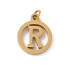 304 Stainless Steel Charms
with Jump Ring STAS-R001-02G-R-1