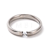 Crystal Rhinestone Simple Thin Finger Ring RJEW-I089-49P-2