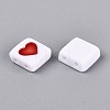 Opaque Acrylic Enamel Beads SACR-Q001-19B-3