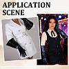 1 Pair PU Leather Long Whole Finger Gloves AJEW-CL0005-12B-5