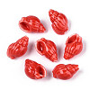 Handmade Printed Porcelain Beads PORC-T133-01B-01-1