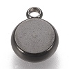304 Stainless Steel Pendant Cabochon Settings STAS-K202-03B-B-2