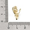 Brass Micro Pave Clear Cubic Zirconia Pendants CU-L001-14G-06-3