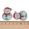 Christmas Themes Opaque Printed Acrylic Pendants LS-OACR-B037-03-3