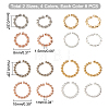 64Pcs 8 Style 304 Stainless Steel Jump Rings STAS-DC0003-55-2