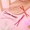 5Pcs 5 Colors Polyester Cord Bracelet Making MAK-TA0001-40-5