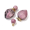 Faceted Natural Rhodonite Pendants G-A225-02G-4