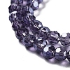 Electroplate Transparent Glass Beads Strands LS-EGLA-A035-T4mm-A15-3