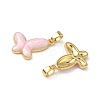 Brass Enamel Pendants KK-F924-16B-G01-2