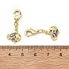 Fish Brass Micro Pave Cubic Zirconia Pendant Decorations CU-B198-06G-3