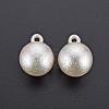 Electroplated ABS Plastic Imitation Pearl Pendants X-KY-T023-004-2