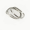 3Pcs Women's Simple Fashion Square PVD Vacuum Plating 201 Stainless Steel Stackable Bangles BJEW-O182-05P-1-2