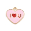 Valentine's Day Alloy Enamel Pendants ENAM-I084-01KCG-24-1