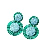 Bohemian Style Raffia Dangle Stud Earrings FS-WGA49F5-05-2