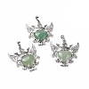 Natural Green Aventurine Pendants G-P496-04P-17-1