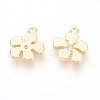 Brass Micro Pave Cubic Zirconia Charms X-ZIRC-Q014-002G-2