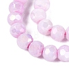 Anti-Tarnish Electroplate Glass Beads Strands EGLA-ZX010-4mm-05-5