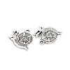 Tibetan Style Zinc Alloy Pendants TIBEP-R334-032AS-RS-3