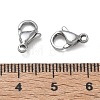 304 Stainless Steel Lobster Claw Clasps SA-CBAF1D5-25P-A-3