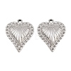 304 Stainless Steel Pendants Rhinestone Settings STAS-L317-48P-1