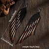Handmade Bohemian Glass Seed Bead Beaded Chandelier Earrings UU5270-4