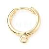 Brass Huggie Hoop Earring Finding X-KK-C024-17KCG-1