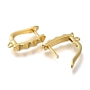 Rack Plating Brass Hoop Earring Findings EJEW-H143-03G-2