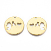 Ion Plating(IP) 201 Stainless Steel Pendants STAS-N098-073LG-3