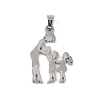 Mother's Day 304 Stainless Steel Pendants STAS-U002-08P-1