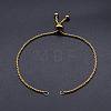 Adjustable 201 Stainless Steel Slider Bracelets Making LS-STAS-S105-JN646-2-4