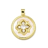 Brass Micro Pave Cubic Zirconia Pendants KK-C090-06B-G-1