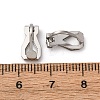 316 Surgical Stainless Steel Clip-on Earring Findings X-STAS-P397-02P-3