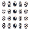 20Pcs 5 Styles Tibetan Style dZi Agate Beads G-TA0002-67-2