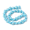 Evil Eye Resin Beads Strands RESI-F040-01A-2