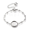 Tarnish Resistant 304 Stainless Steel Bracelet Making STAS-L248-008P-B-1