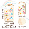 Wood Baby Closet Size Dividers AJEW-WH0353-010-2