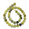 Natural Yellow Turquoise(Jasper) Beads Strands G-I376-A39-01-2