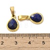 Natural Lapis Lazuli Faceted Teardrop Charms STAS-P361-01G-01-3