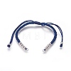 Nylon Cord Braided Bead Bracelets Making BJEW-F360-FP04-1