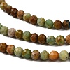 Natural Chrysocolla and Lapis Lazuli Beads Strands X-G-G278-B01-4mm-4